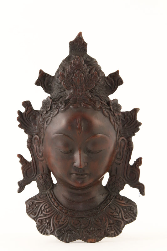 TARA WALL MOUNT STATUE DARK LARGE FRONT VIEW