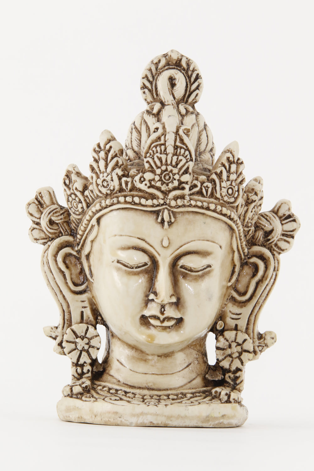 TARA HEAD STATUE OFF-WHITE FRONT VIEW