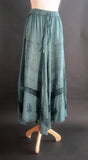 SOLID RAYON FLAIR SKIRT TEALISH GREEN