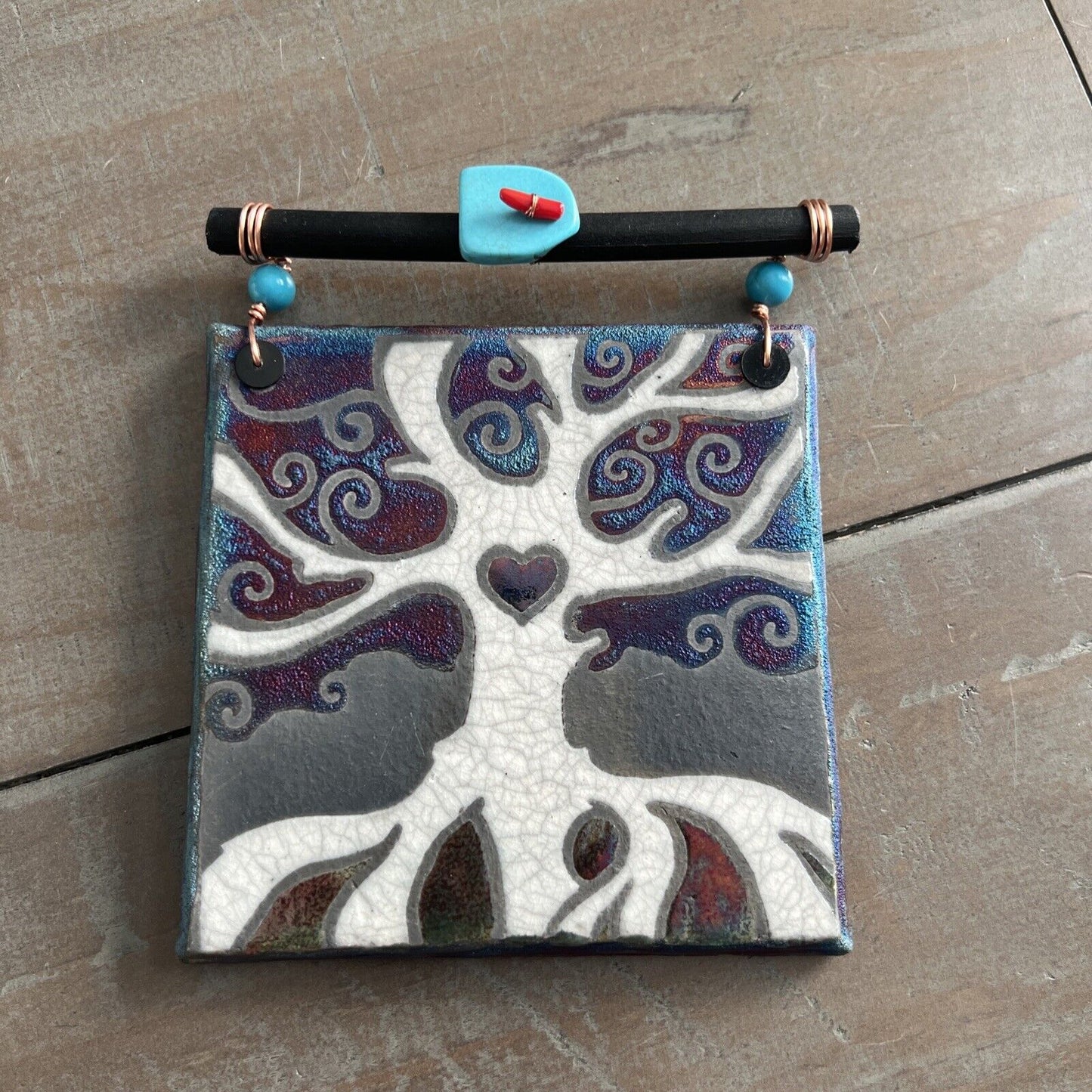 RAKU DREAMCATCHER TILE