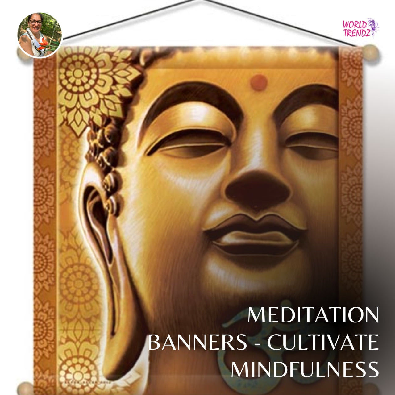 15" x 15" Meditation Banners