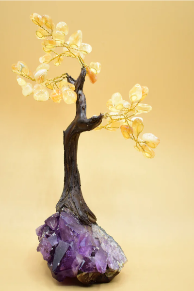 Citrine Gemstone  Tree