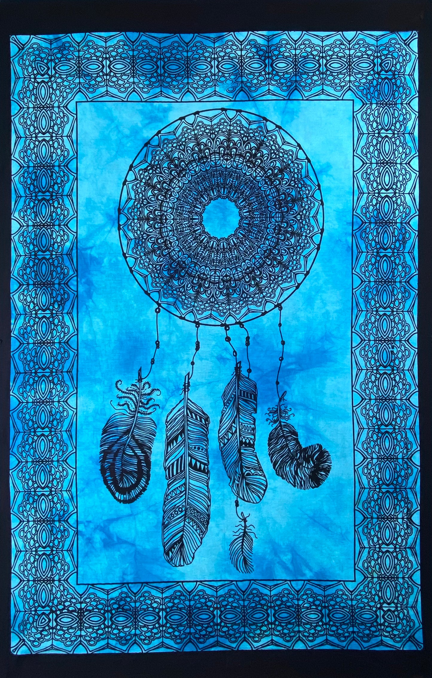 DREAMCATCHER TAPESTRY POSTER SIZE TURQUOISE
