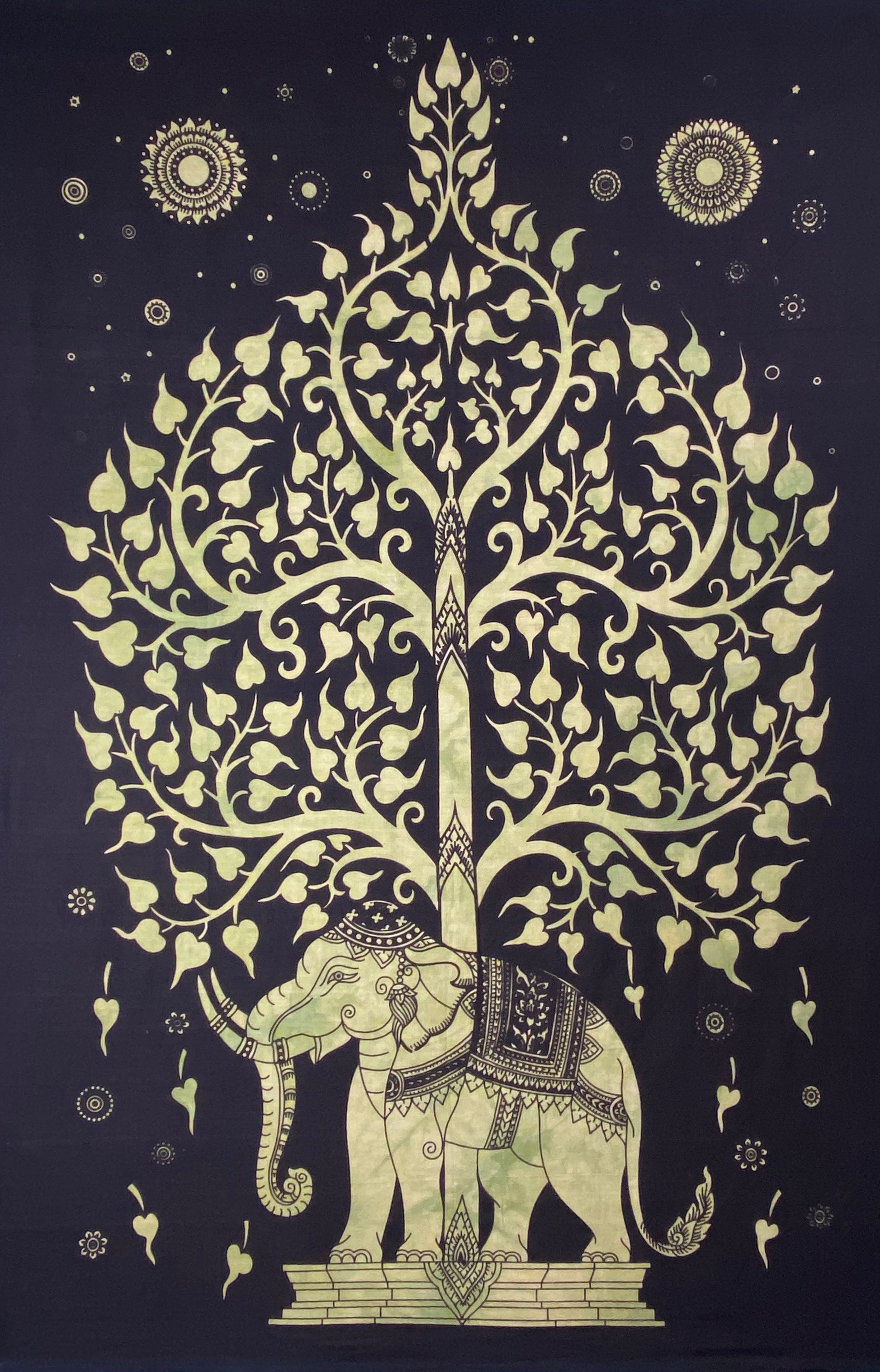 ELEPHANT BODHI TREE POSTER SIZE GREEN