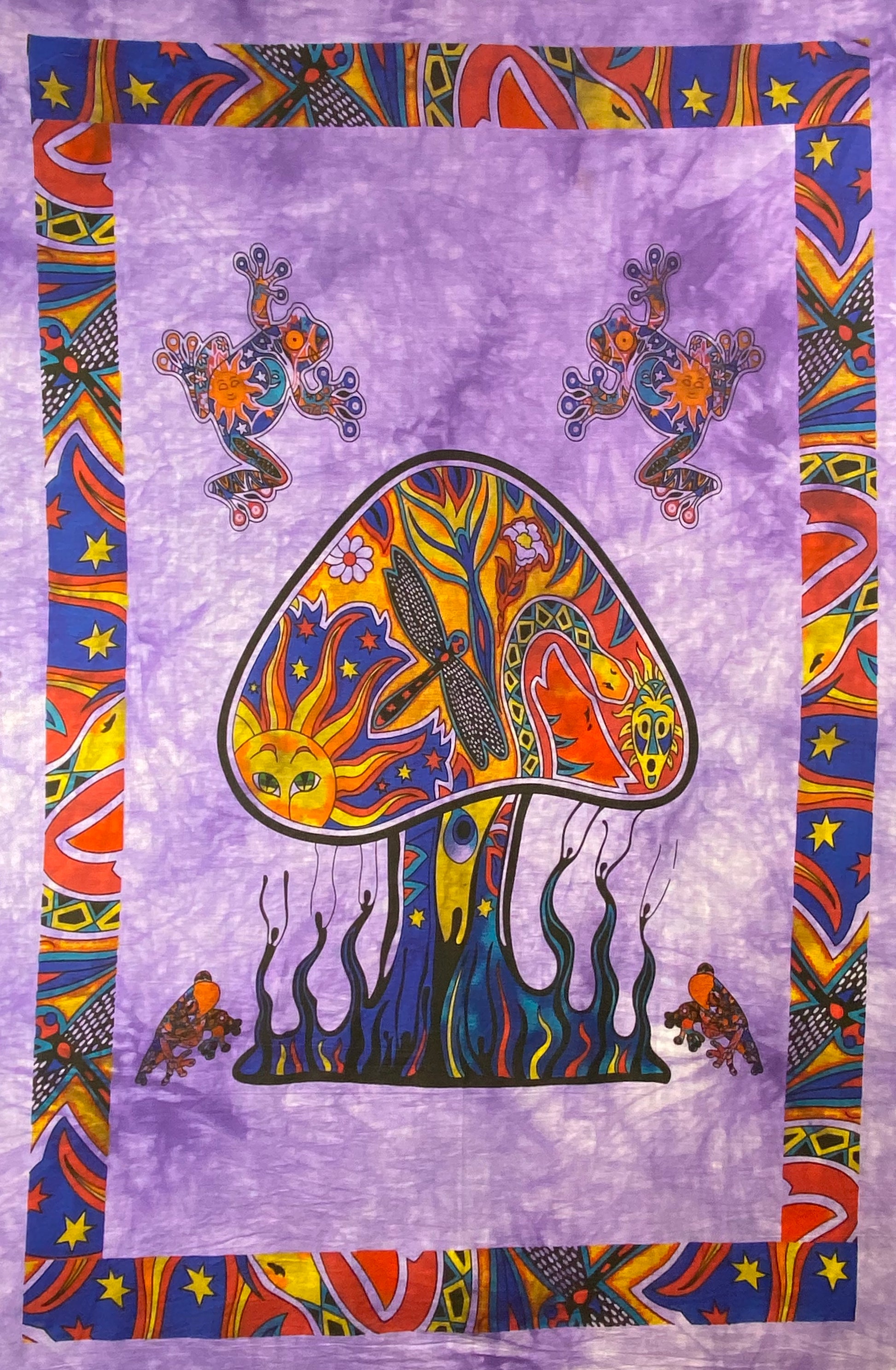 MUSHROOM TAPESTRY POSTER SIZE PURPLE