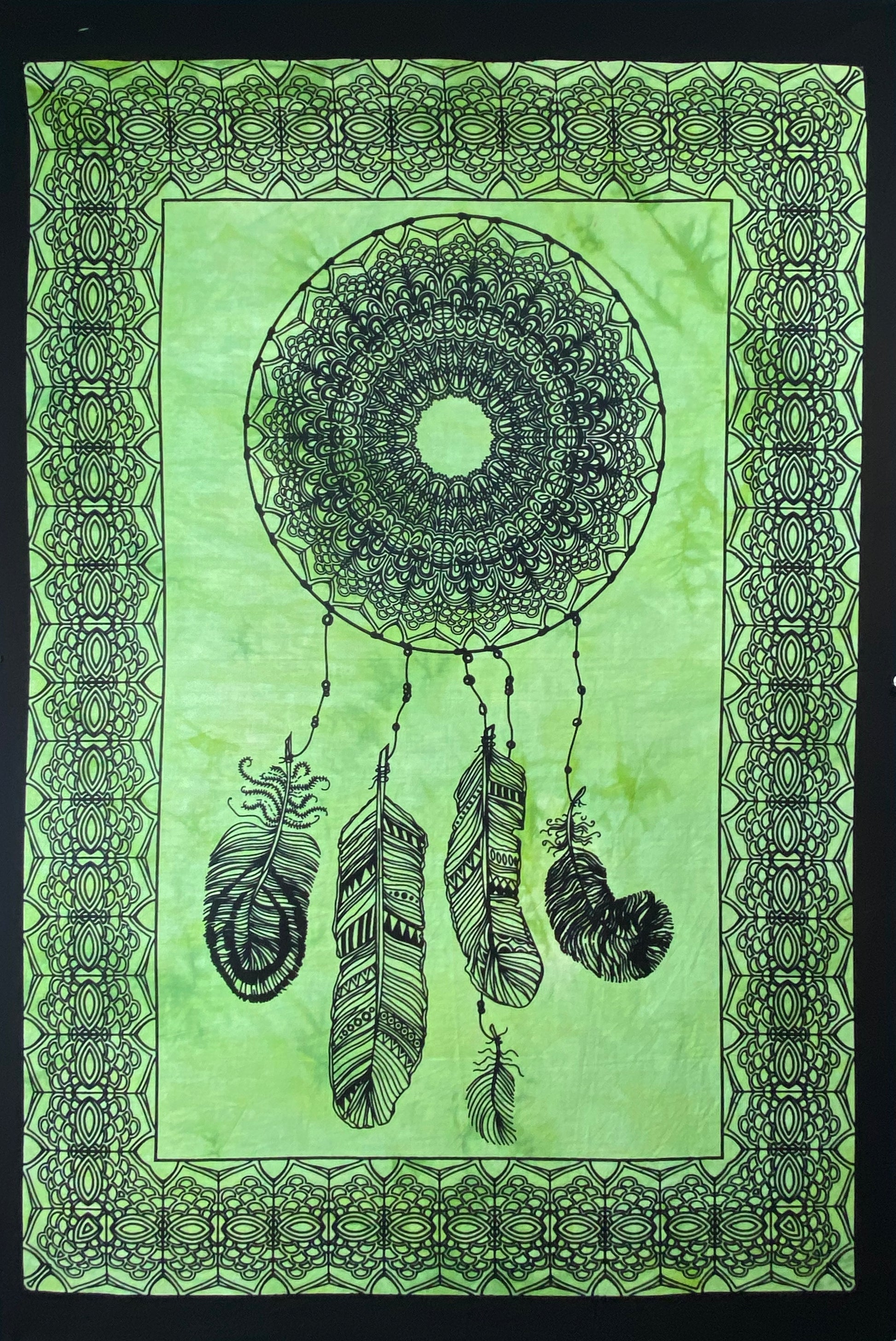 DREAMCATCHER TAPESTRY POSTER SIZE GREEN