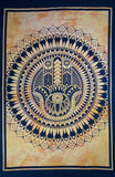 HAMSA HAND TAPESTRY POSTER SIZE YELLOW