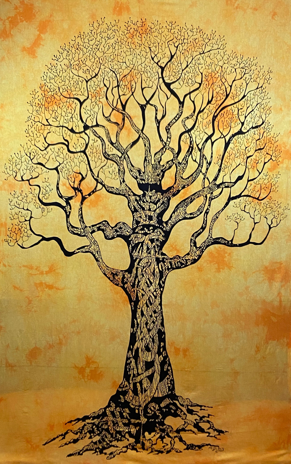 FALL TREE OF LIFE TAPESTRY YELLOW