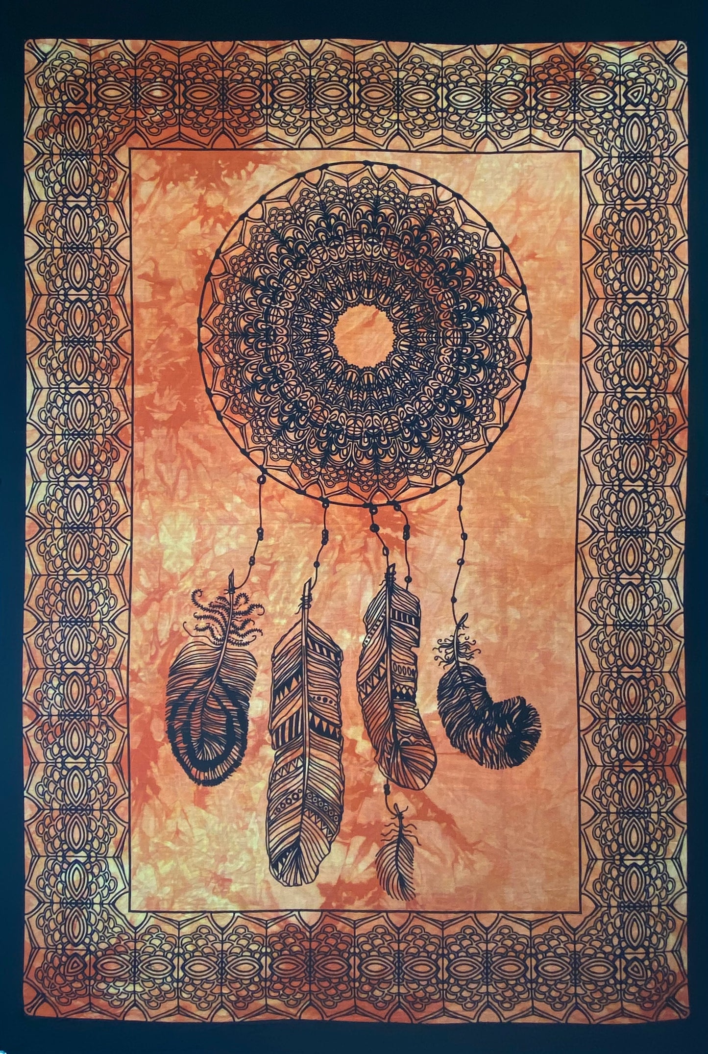 DREAMCATCHER TAPESTRY POSTER SIZE ORANGE