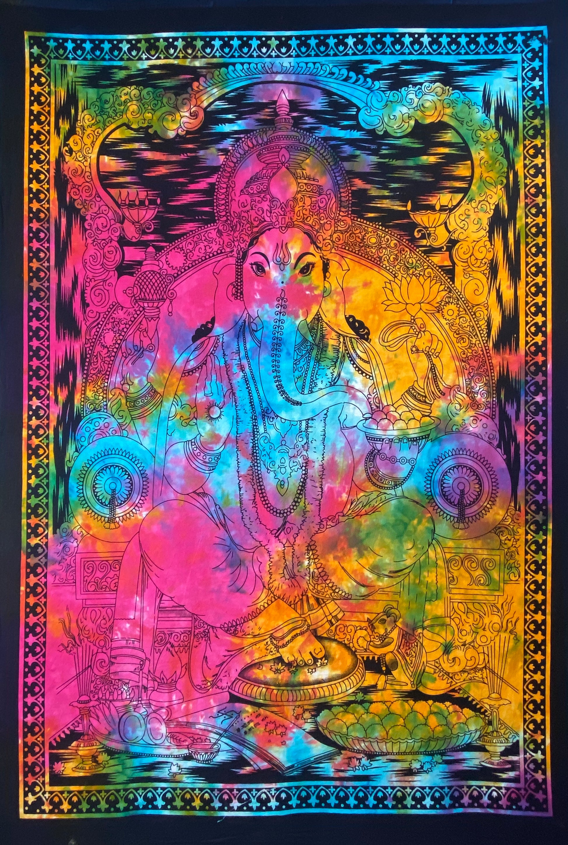 GANESHA TAPESTRY POSTER SIZE MULTI