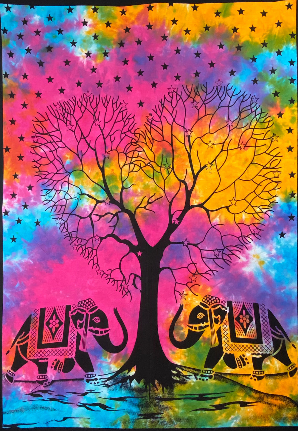 HEART SHAPE TREE OF LIFE TAPESTRY POSTER SIZE MULTI