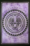 HAMSA HAND TAPESTRY POSTER SIZE PURPLE